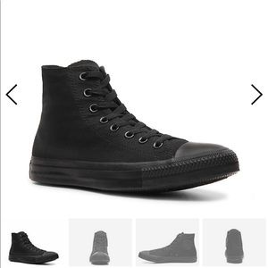 Converse High Top Monochrome Black Sneaker